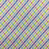 Watercolor Diagonal Plaid in Blue / Purple / Green |  Quilting Fabric | 100% Cotton | 44 wide | By the Yard
