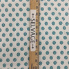 Teal Tiny Medallion  Print on White  | Quilting Fabric | 100% Cotton | 44 wide | By the Yard 3596