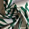 1 Yard Piece of Large Scale Angular Leaf Fronds in Green and White | Upholstery Fabric | 57 Wide | UPSCK656-REM2