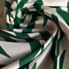 1 Yard Piece of Large Scale Angular Leaf Fronds in Green and White | Upholstery Fabric | 57 Wide | UPSCK656-REM2