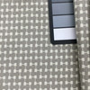 Milan in Pebble | Upholstery & Heavy Curtain Fabric | Grid Design in Grey and Off White | 54 wide | By The Yard