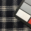 Navy Blue and White Plaid | Woven Wool Fabric | 12oz | 80/20 | 54" Wide | By the Yard
