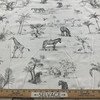 Covington Jumanji Duck Ivory/Ebony | Medium Weight Duck Fabric | Home Decor Fabric | 54" Wide