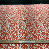 Comersan Fabrics Manglar Duck Orange/White | Lightweight Duck Fabric | Home Decor Fabric | 55" Wide