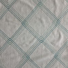 Elory in Aqua | Embroidered Fabric | Blue / White Diamond Lattice | Drapery / Upholstery | 54" Wide | By the Yard