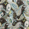 Whimsy in Stratosphere | Home Decor Fabric | Teal Lime Paisley | Covington Fabrics | 54" Wide | By The Yard