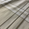 Plaid in Butterscotch | Lightweight Drapery Fabric | Light Tan / Off White / Black | 54" Wide | By the Yard