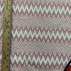 Needlepoint in Cherry | Upholstery Fabric | Red Off White Chevron | Medium Weight | 54" Wide | By The Yard
