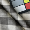Lyra in Granite | Upholstery Fabric | Grey Off White Check Plaid | Medium Weight | 54" Wide | By The Yard