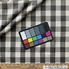 Lyra in Granite | Upholstery Fabric | Grey Off White Check Plaid | Medium Weight | 54" Wide | By The Yard