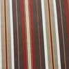 Stripes Brick Orange Brown | Home Decor Fabric | Drapery | Medium Weight | 54" Wide | By the Yard