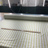 Herringbone Stripes in Light Green and White | Drapery Fabric | Medium Weight | 54" Wide | By the Yard