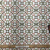 Lattice in Lime / Red / Black | Home Decor / Upholstery Fabric | 54" Wide | By the Yard