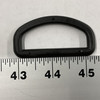 2" D-Ring | Black | Plastic Hardware | Use for Bags / Strapping / Webbing