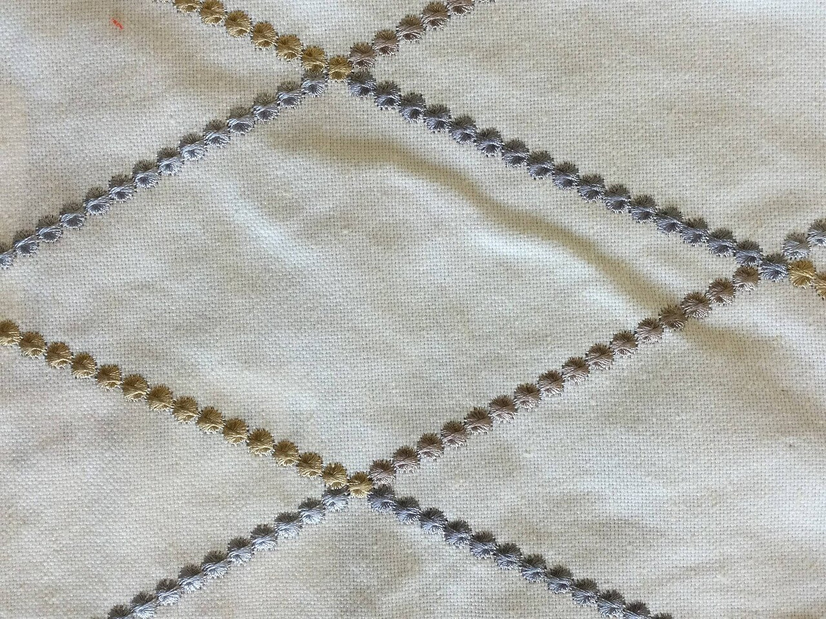 Gray Embroidery Fabric - Fabric Warehouse