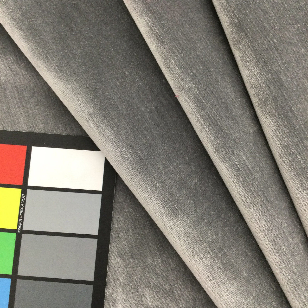 Pewter Grey Velvet Fabric | Upholstery | Heavy Weight | 100