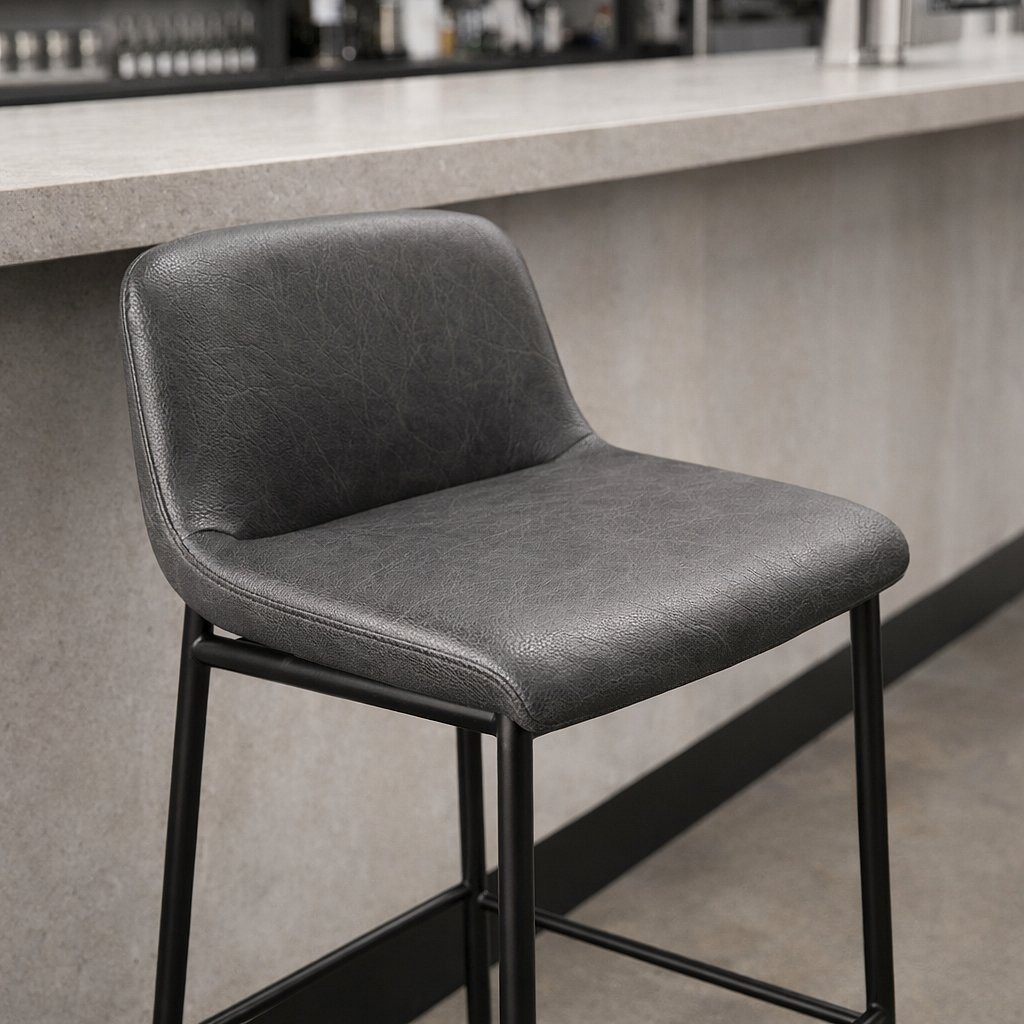Quarter Breathable Bonded Leather Coal | Heavyweight Faux Leather