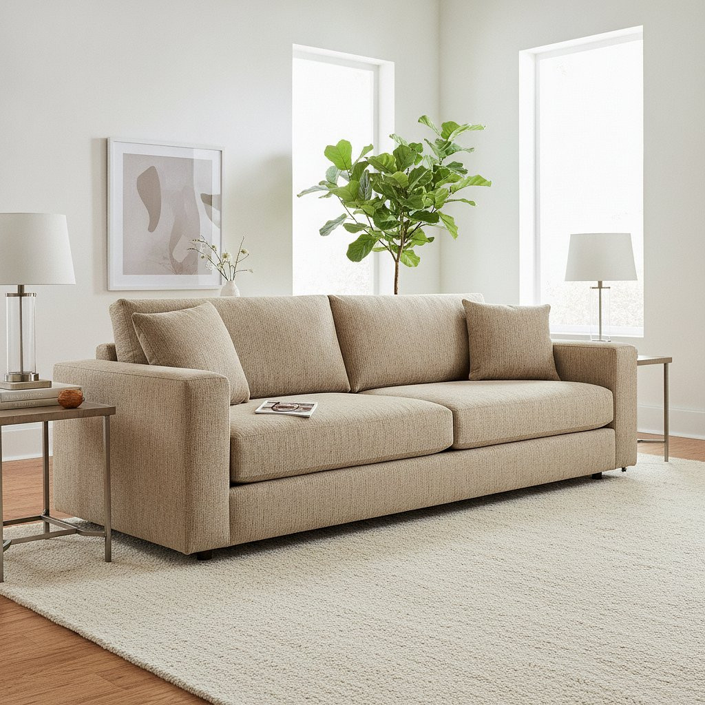 Isla Raw Slub Faux Silk Hickory | Lightweight Dupioni Fabric