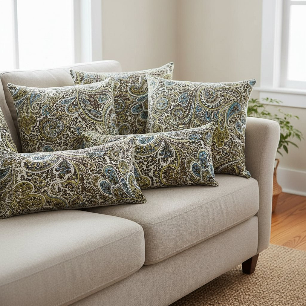 Premier Prints Paisley Chocolate | Medium Weight Duck Fabric