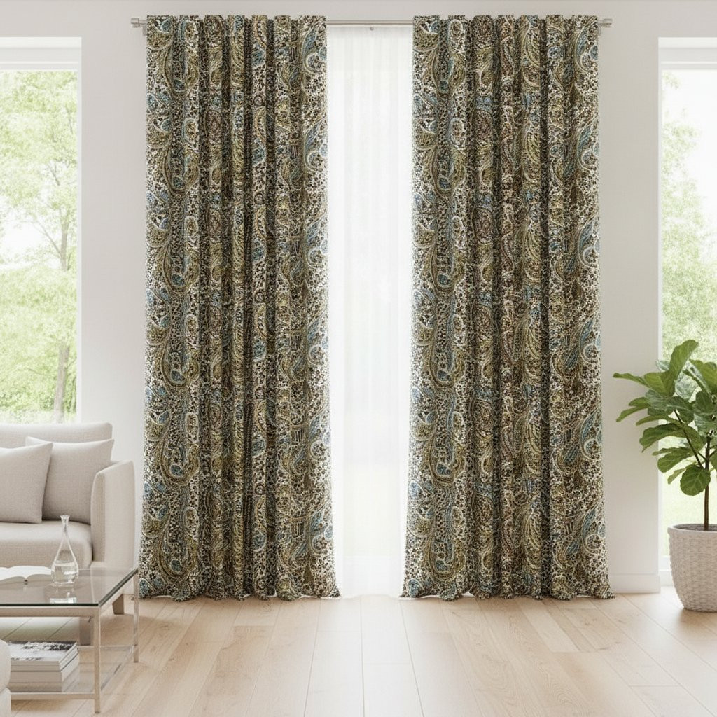 Premier Prints Paisley Chocolate | Medium Weight Duck Fabric