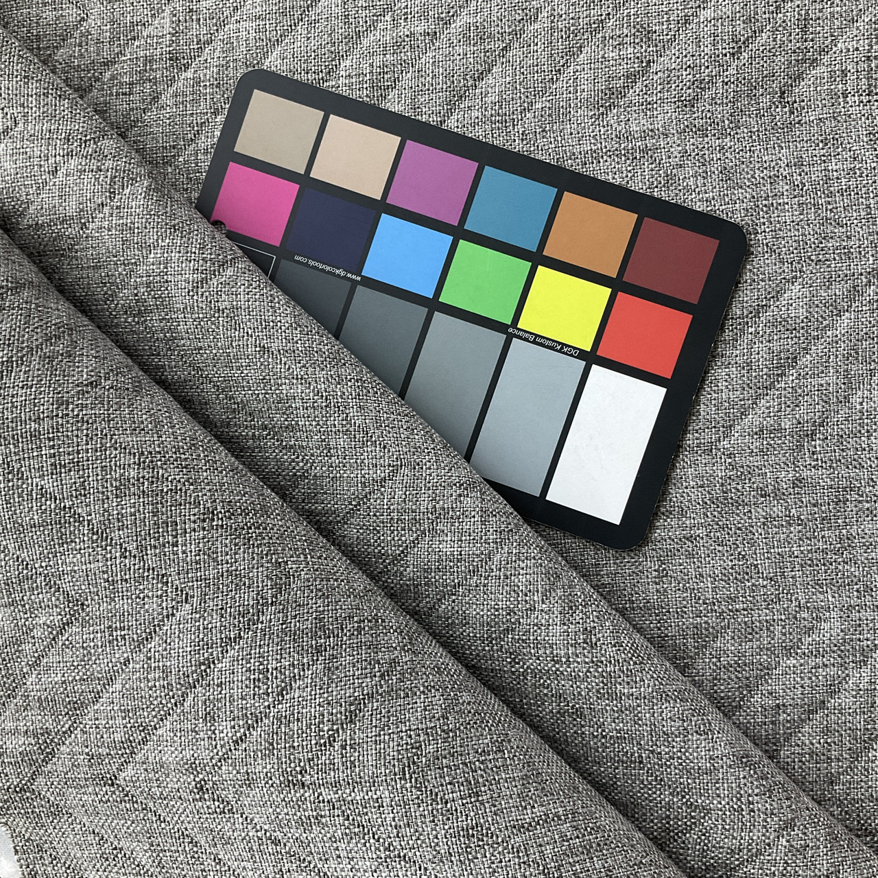 ZZ Top in Steam | Medium Gray Pre Quilted Chevron Pattern Woven
