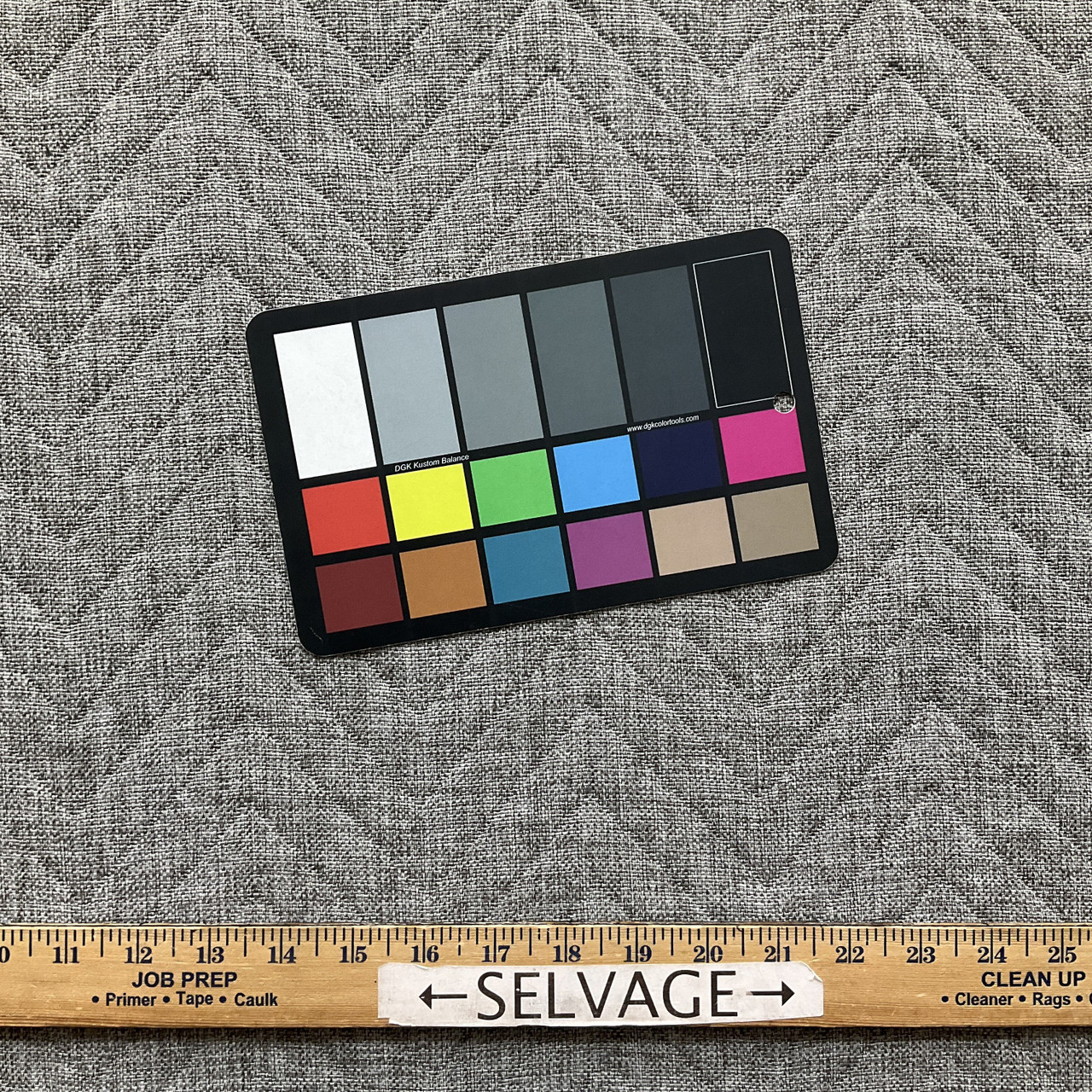 ZZ Top in Steam | Medium Gray Pre Quilted Chevron Pattern Woven