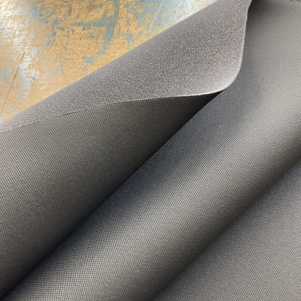 Jet Black | Foam-backed Fabric Headliner | Solid Black | 1/8th