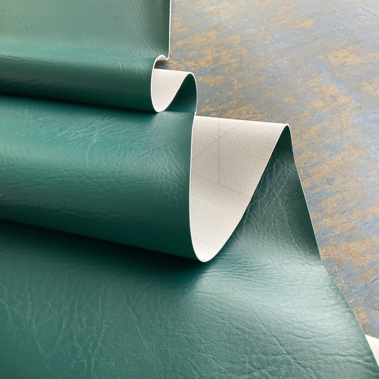 Ottertex 54 Vinyl 100% Polyester Faux Leather Craft Fabric By the Yard,  Forest Green