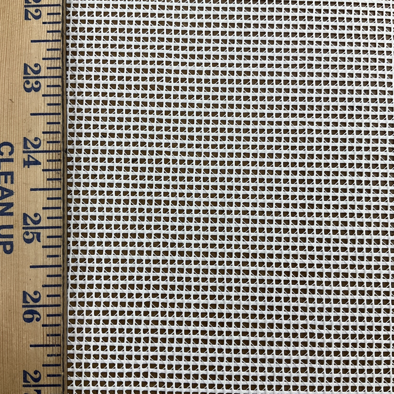 white fishnet fabric