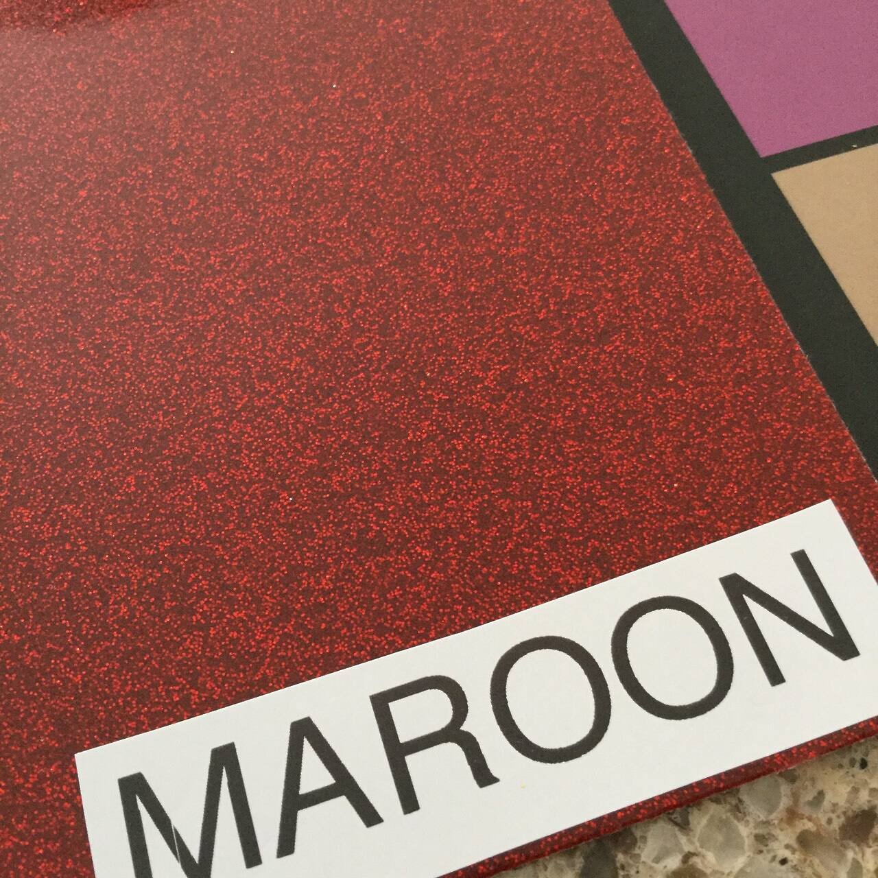 Maroon Red High Gloss Glitter + Sparkle Vinyl Upholstery Fabric By The Yard  54W - Fabric Warehouse