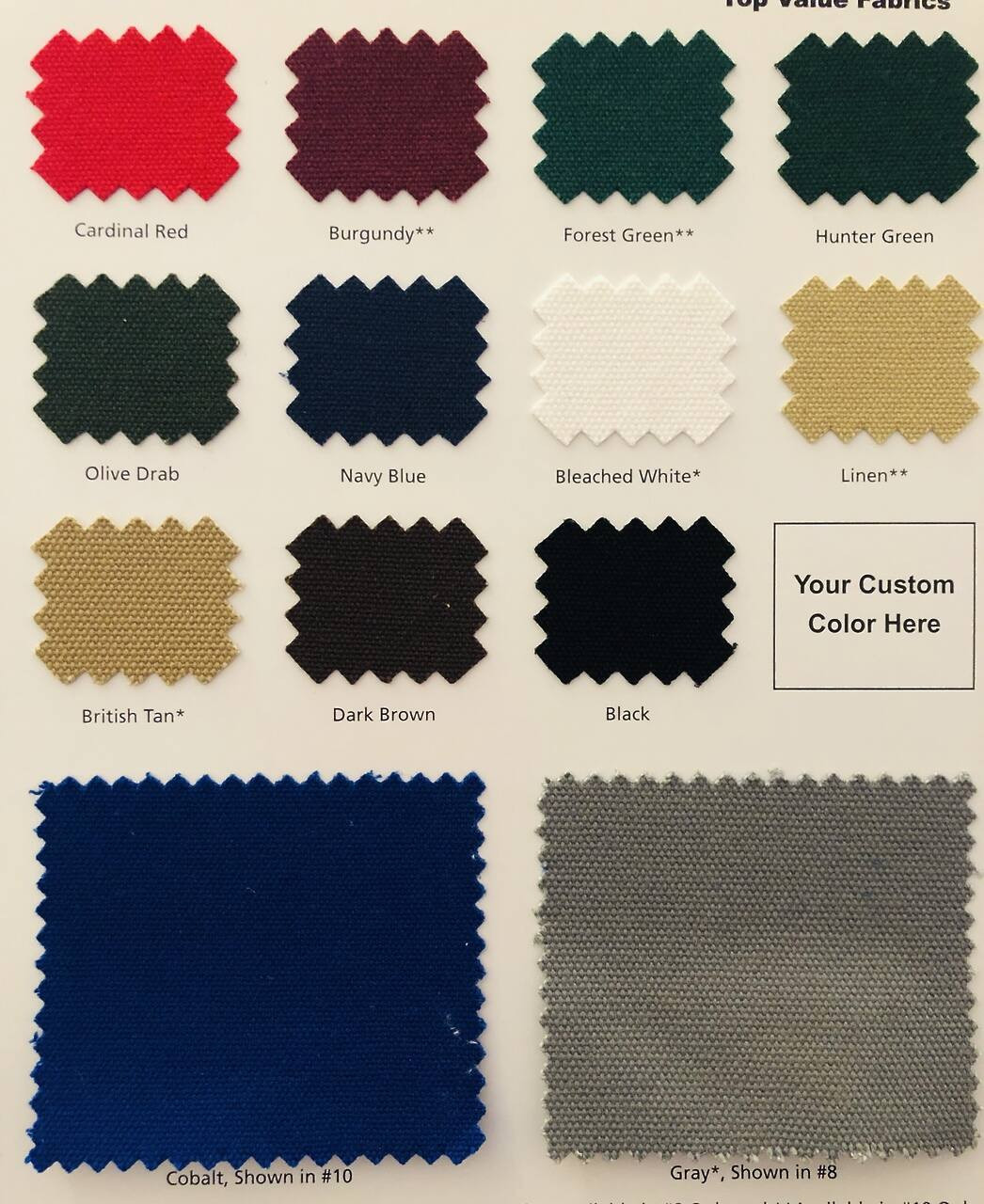 Blue Canvas Fabric, 7 Oz, 58/60 W, Wholesale, Duck