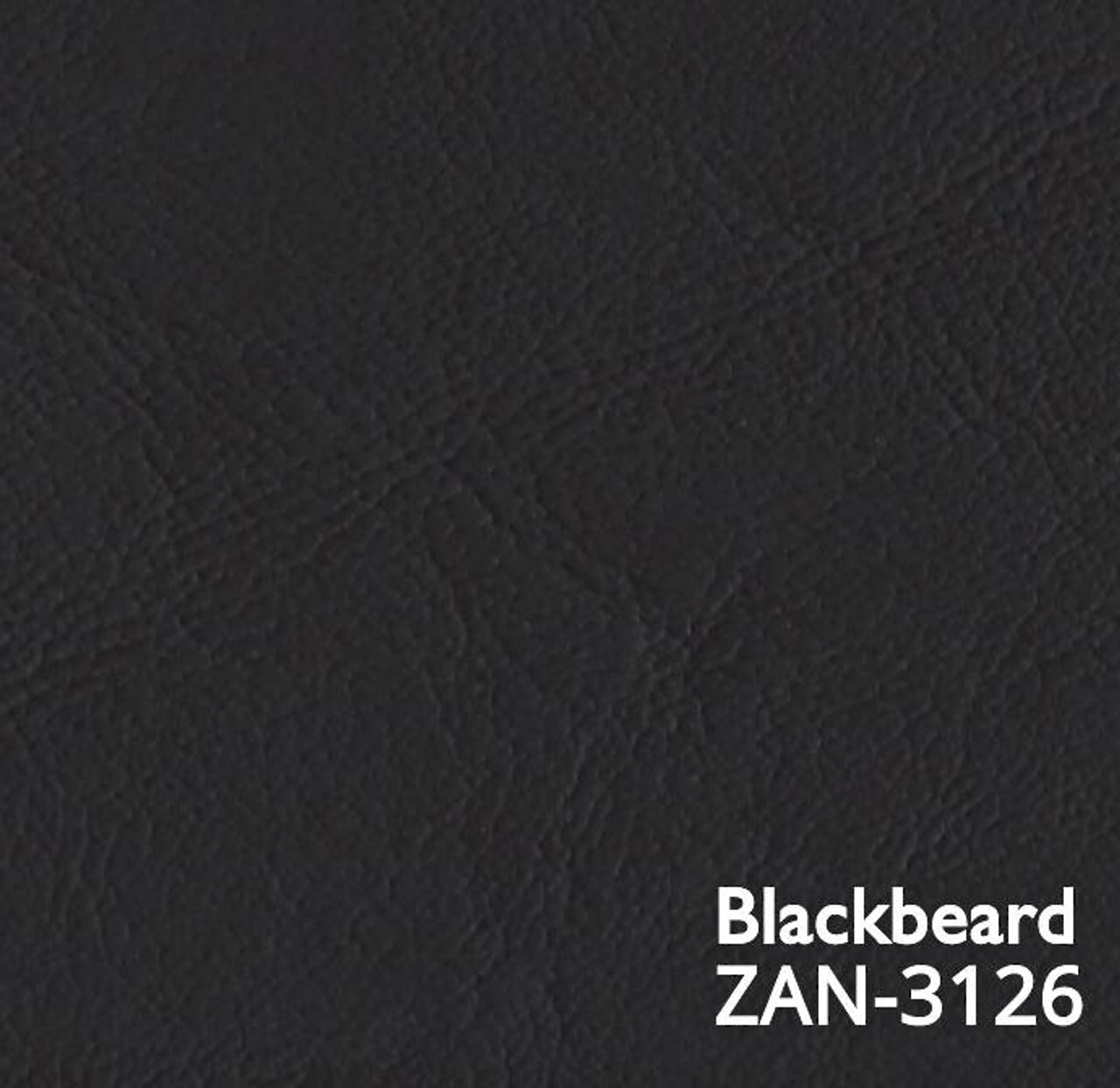 Blackbeard Black Marine Vinyl Fabric, ZAN-3126, Spradling Softside ZANDER, Upholstery Vinyl for Boats / Automotive / Commercial Seating, 54W