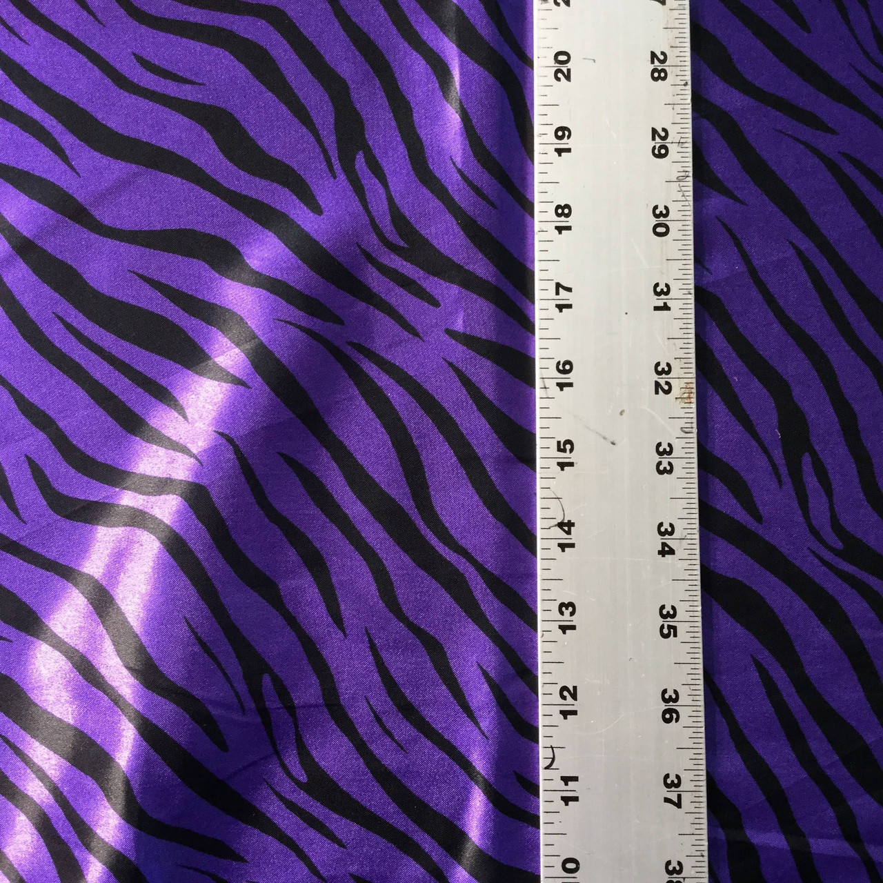 Purple Zebra Print Satin Fabric | Woven Poly | Apparel Linings Lingerie  Drapes Crafts