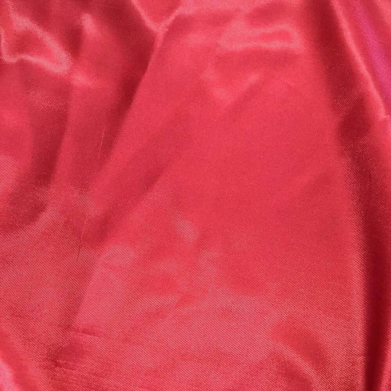 Red Polyester Poplin Fabric by the Yard