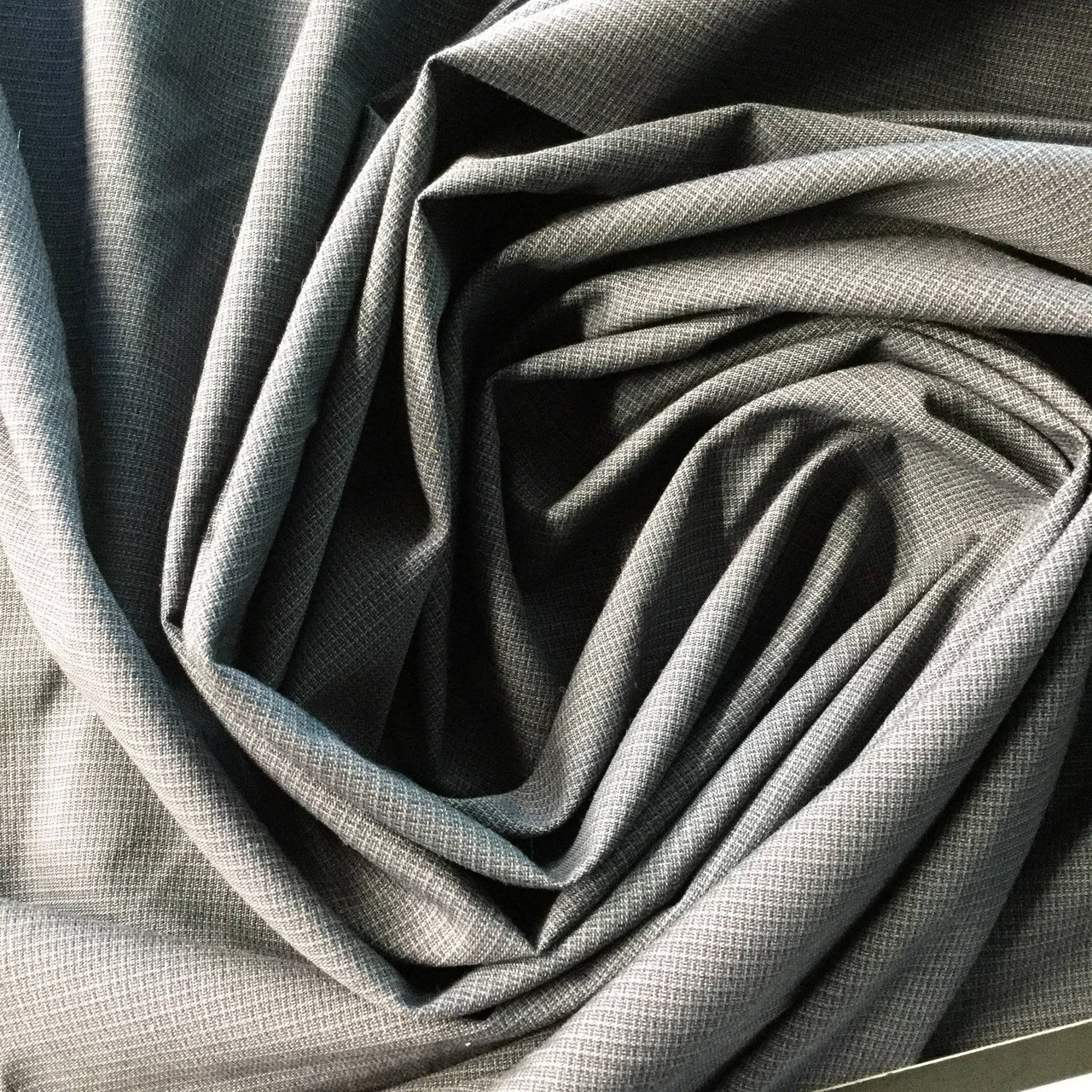 Navy and Light Blue Flecks Stripe Fabric | Woven Poly-cotton | Shirting  Apparel