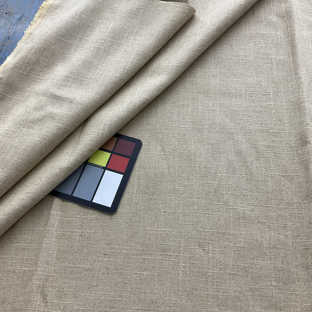 Solid Tan with Linen-like Weave | Upholstery / Drapery Fabric | 58 Wide ...