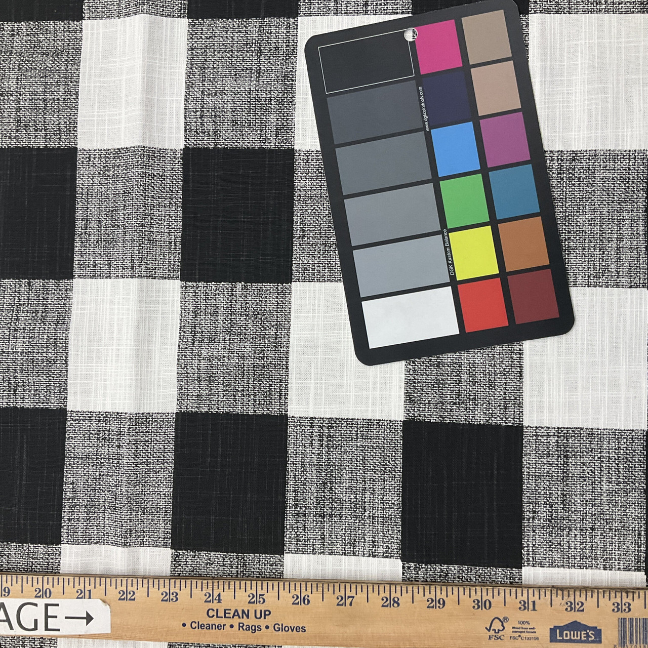 Black & Gray Checkered Square Buffalo Plaid Tote Bag