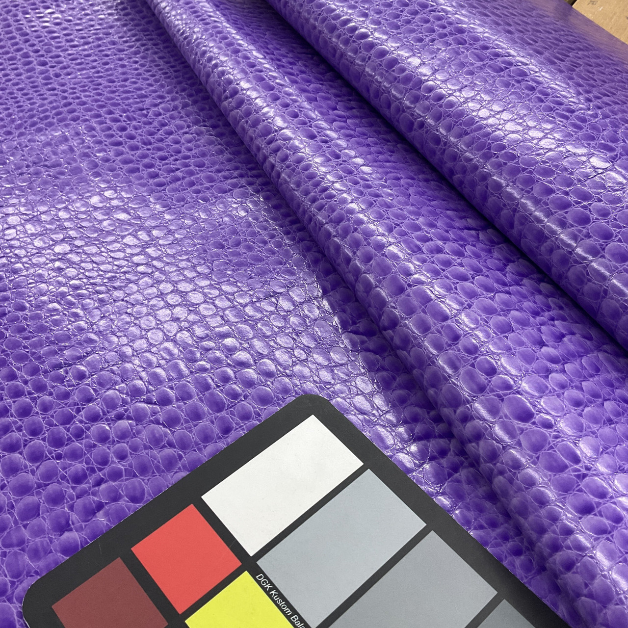 Dark Purple LV A4 Faux Leather Sheet