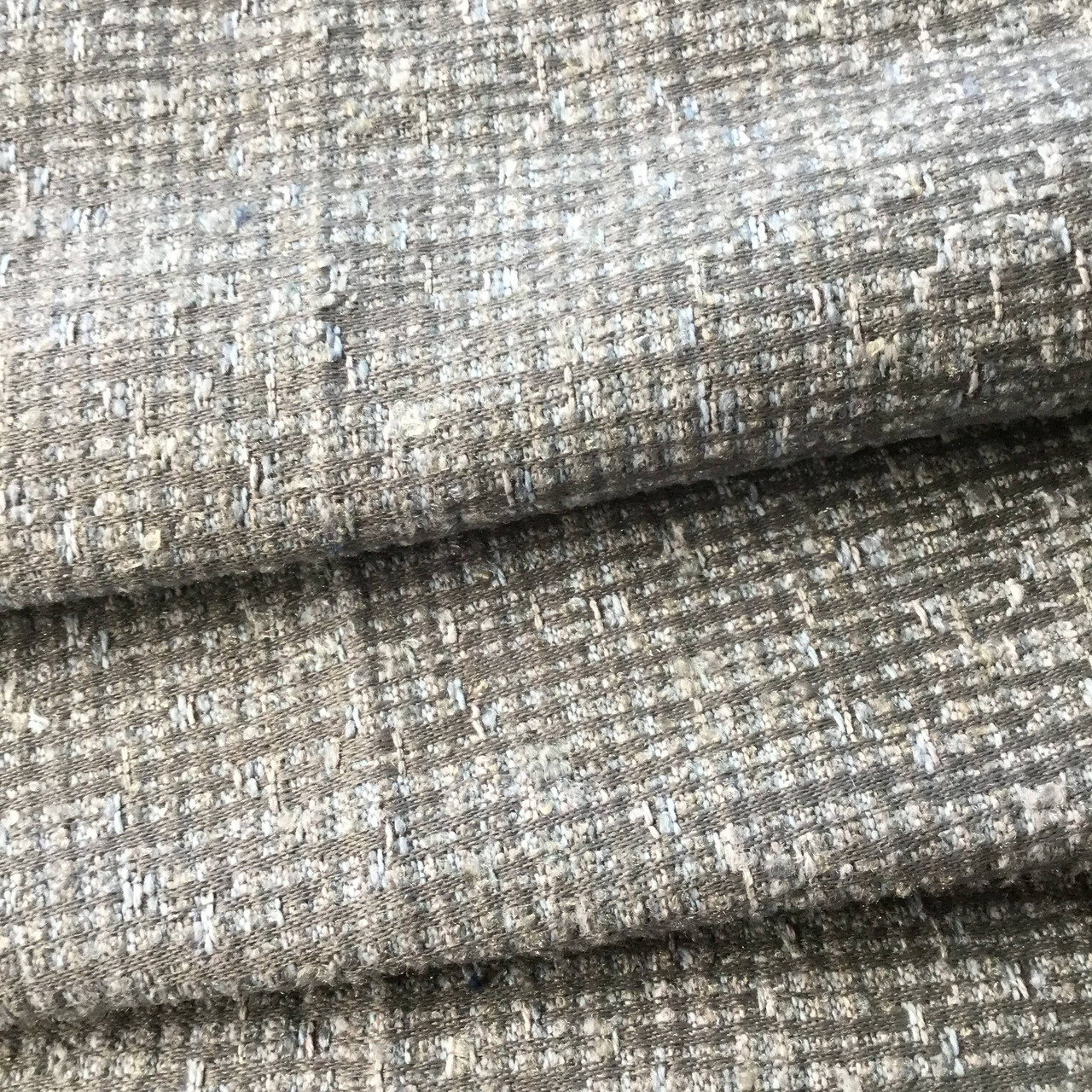 Mottled Gray Woven Fabric, Heavyweight Upholstery, 54W, By the Yard