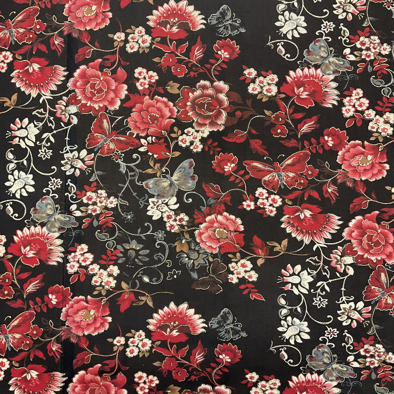 Red and Black Floral Printed Sheer Mesh Stretch Knit Fabric / Clothing and  Apparel / Sold by the Yard / 60 inch wide - Fabric Warehouse
