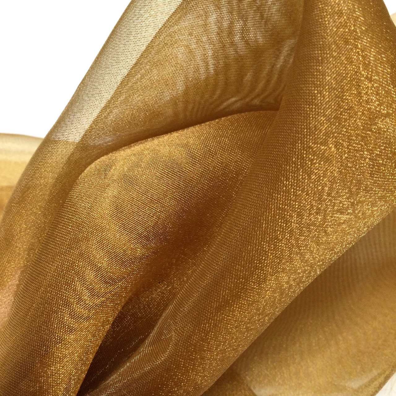 Bronze Check Organza Upholstery Fabric 58 Fabric Dyeing & Batik