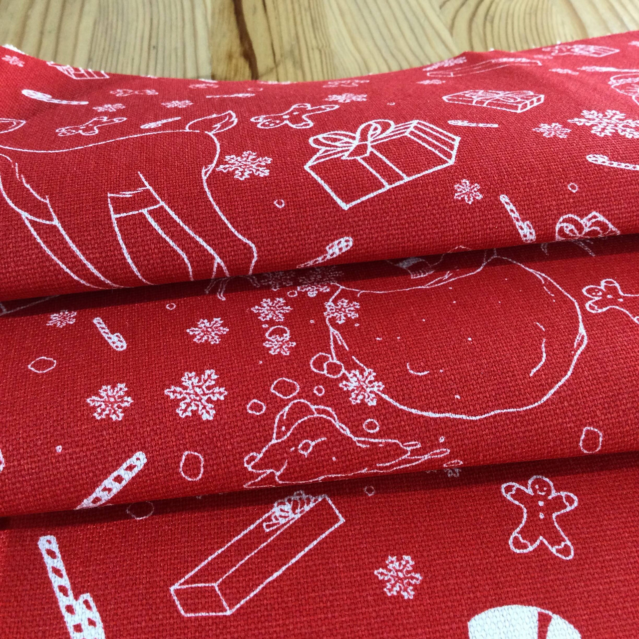 Sick Elf Anti Christmas Fabric | humor / Joke | Fabric By The Yard ...