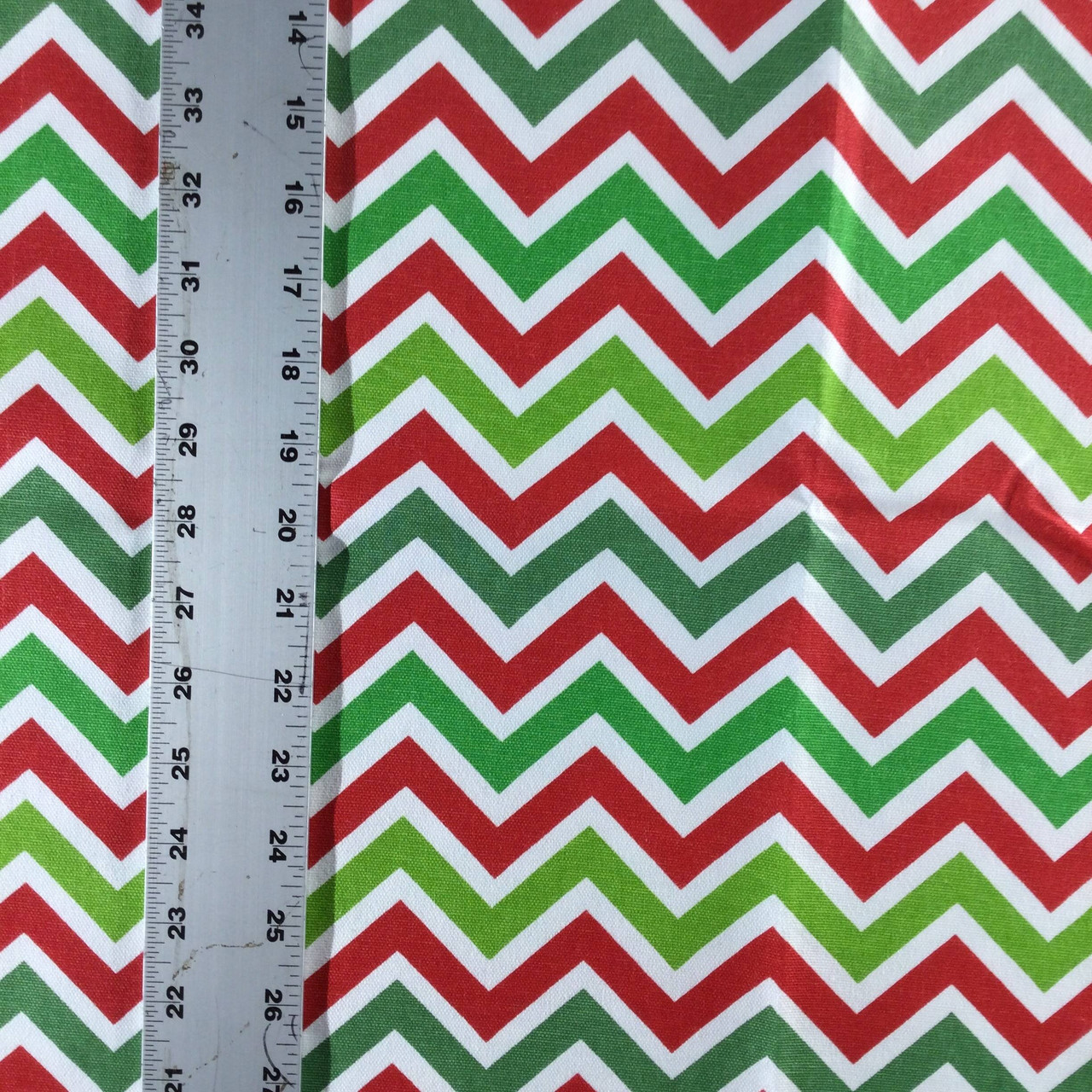 red and white chevron border