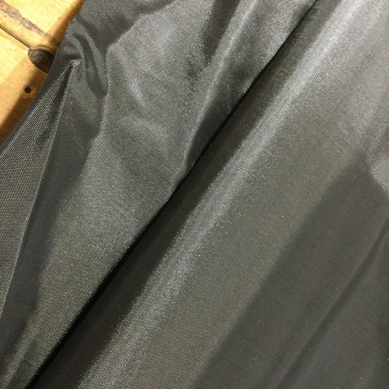 Solid Black Ripstop Nylon Fabric, Indoor / Outdoor