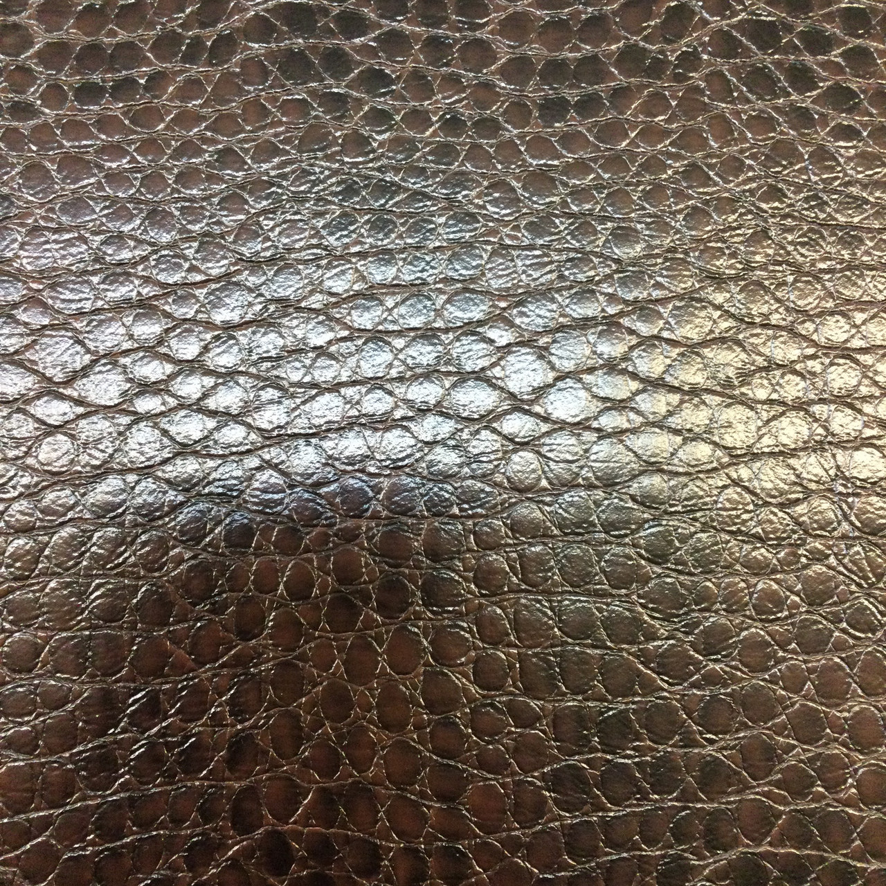 Brown Reptile Faux Leather | Outback Coffee by Regal Fabrics | Vinyl  Upholstery Fabric | 54 Wide | By the Yard