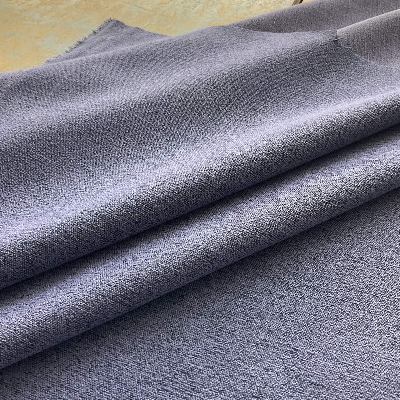Mottled Blue-Grey Microfiber Fabric | Upholstery | Heavy Weight | 54 Wide  | By the Yard