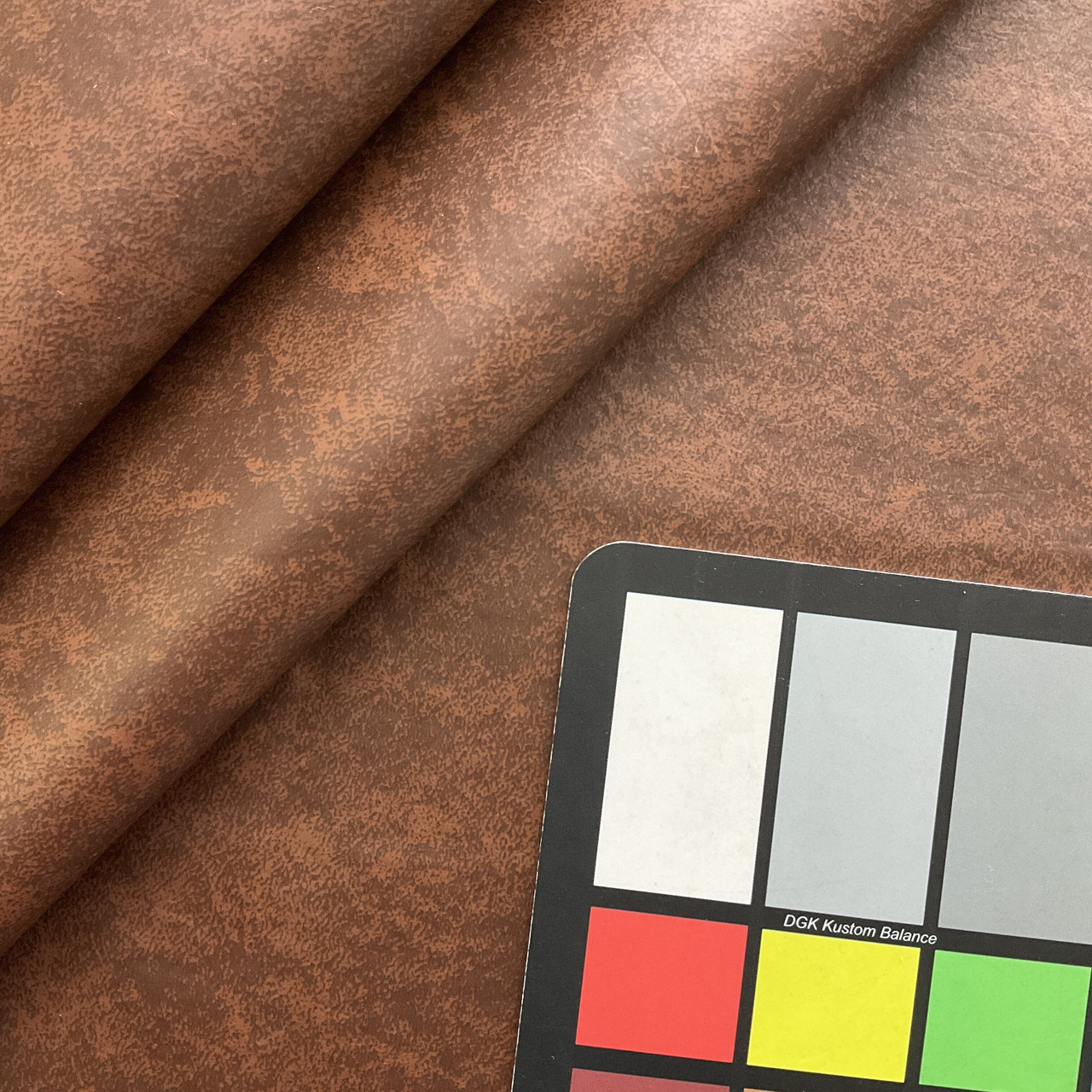 Mottled Brown Felt-Backed Faux Leather Vinyl Fabric | Upholstery / Bag  Making | 54 Wide | By the Yard