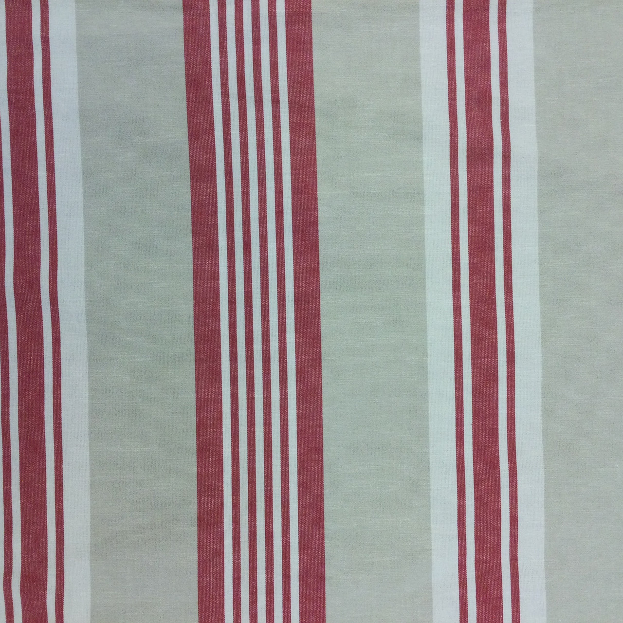 Organic red striped linen cotton clothes For Women side open Plus
