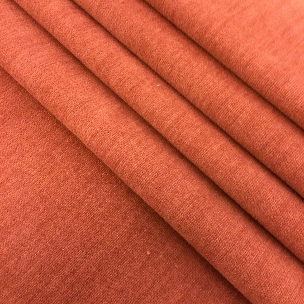 Jukebox in Tangerine Heavyweight Microfiber Upholstery Fabric Solid  Spice Reddish Orange 54" Wide By the Yard Fabric Warehouse