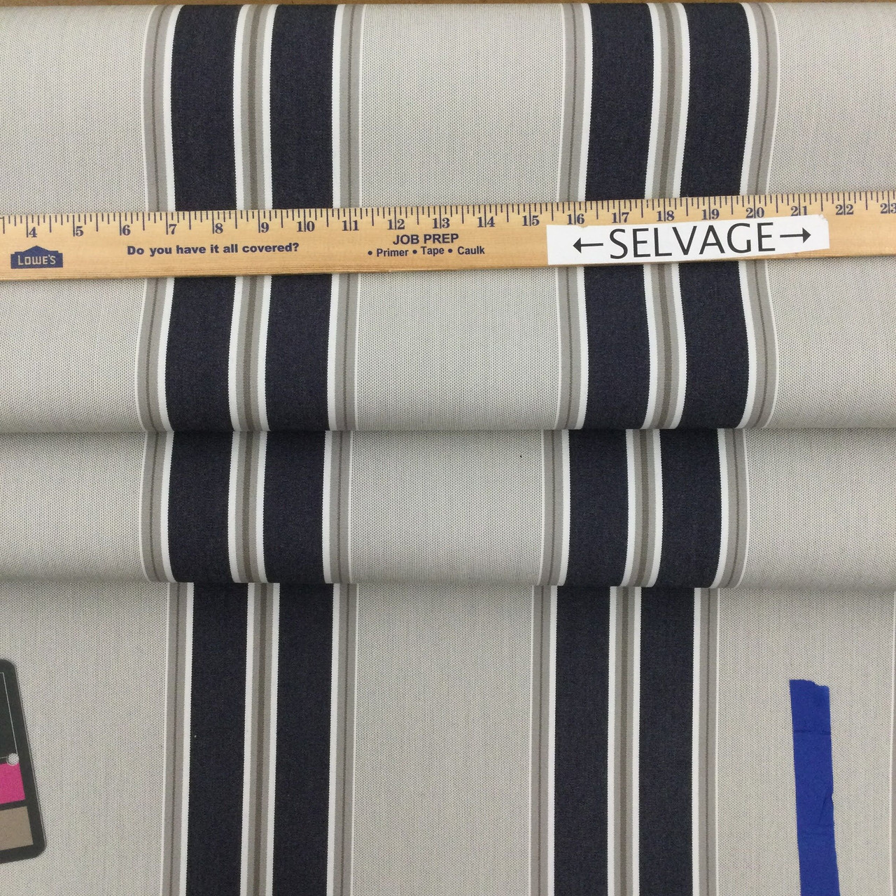 Sunbrella 4916-0000 Sunbrella Shade - Navy/Taupe Fancy | 46 Sunbrella 4916-0000 Sunbrella Shade - Navy/Taupe Fancy | 46